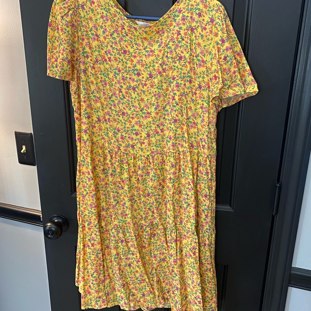 Floral Yellow Dress